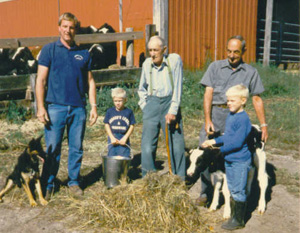 Four generations of Hubbards