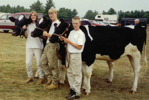 kids and cows