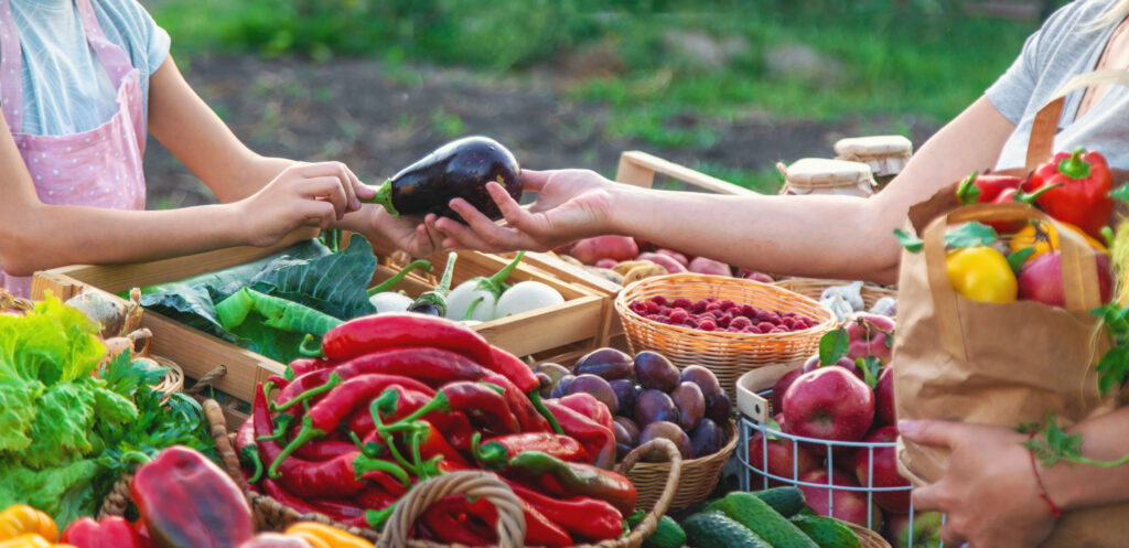People Buying Vegetables